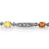 Image 2 : 3.07 CTW Multi-Sapphire & Diamond Bracelet 10K White Gold - REF-40M9F - 13853