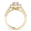 Image 2 : 1.5 CTW Certified VS/SI Diamond Solitaire Halo Ring 18K Yellow Gold - REF-161M8F - 26208