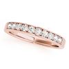 Image 5 : 1.85 CTW Certified VS/SI Diamond 3 Stone Princess Cut 2Pc Set 14K Rose Gold - REF-305M5F - 32025