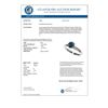 Image 3 : 1.08 CTW Certified Intense Blue SI Diamond Solitaire Engagement Ring 10K White Gold - REF-140M4F - 3