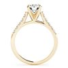 Image 4 : 1.02 CTW Certified VS/SI Diamond Solitaire 2Pc Wedding Set 14K Yellow Gold - REF-134K5R - 31690