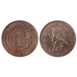 Australia, KGV, Penny, 1925