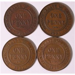 Australia, KGV, Penny, 1931-36