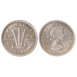 Australia, QEII, Proof Threepence, 1956