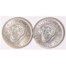 Australia, KGVI, Shilling, 1939