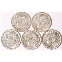 Australia, KGVI, Shilling, 1940-41