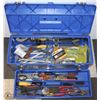 Image 1 : WESTWARD BLUE TOOL BOX WITH CONTENTS 26"L X8" DEEP
