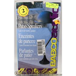 PAIR OF ALL WEATHER PATIO SPEAKERS