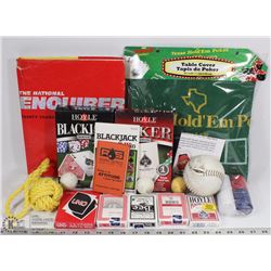 TEXAS HOLDEM TABLE COVER, 2 POKER COMPUTER GAMES,