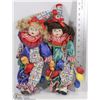 Image 1 : 2 COLLECTOR PORCELAIN CLOWN DOLLS