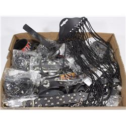 FLAT OF ASSORTED BIKER WRIST BANDS