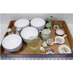 FLAT OF ASSORTED GLASSWARE