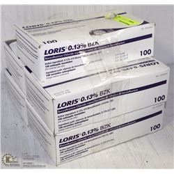 5 BOXES OF BENZALKONIUM CHLORIDE WHITES, 100/BOX