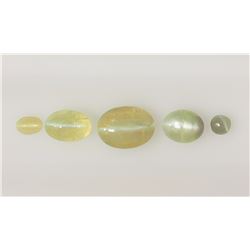 #1-GENUINE CHRYSOBERYL(APP 4CT)CAT'S EYE GEMSTONES