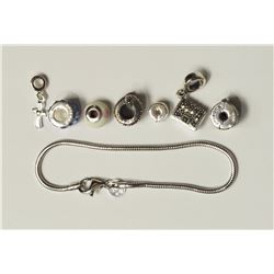 #13-STERLING SILVER PERSONA STYLE 7 BEAD SET