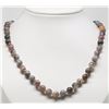 Image 2 : #22-STERLING SILVER NATURAL AGATE NECKLACE