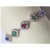 Image 1 : #24-STERLING SILVER WITH SAPPHIRE,EMERALD,