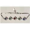Image 2 : #24-STERLING SILVER WITH SAPPHIRE,EMERALD,