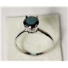 Image 1 : #26-14KT WHITE GOLD BLACK DIAMOND(1.55CT) RING