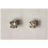 Image 1 : #34-14KT WHITE GOLD DIAMOND(0.10CT)EARRINGS