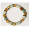 Image 2 : #35-MULTI-COLOURED AGATE GEMSTONE BRACELET