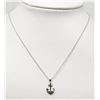 Image 2 : #39-STERLING SILVER CHAIN WITH DIAMOND
