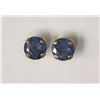 Image 1 : #43-14KT YELLOW GOLD BLUE SAPPHIRE