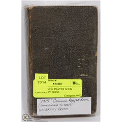 1915 COMMON PRAYER BOOK UNIVERSITY PRESS