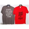 Image 1 : TWO NEW MENS SIZE MEDIUM T-SHIRTS " TURN