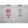 Image 1 : TWO NEW MENS SIZE LARGE T-SHIRTS "DON'T