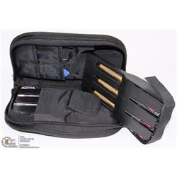 BLACK CASE W/2 FULL SETS OF TUNGSTON