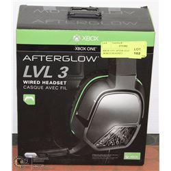 XBOX ONE AFTER GLOW LVL3 ,WIRED HEADSET