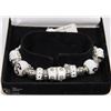 Image 1 : 4) 1PC ASSORTED COLOR WHITE PANDORA STYLE BRACELET