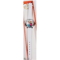 9) GIRLS WATCH FROZEN WITH WHITE STRAP