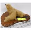 Image 1 : PAIR OF SEALS ON WOODS BASE