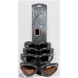 LOT WITH 4 PAIRS OF SPORTS GOGGLES SOLD WITH