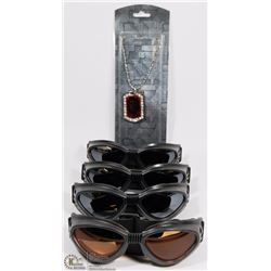 LOT WITH 4 PAIRS OF SPORTS GOGGLES SOLD WITH