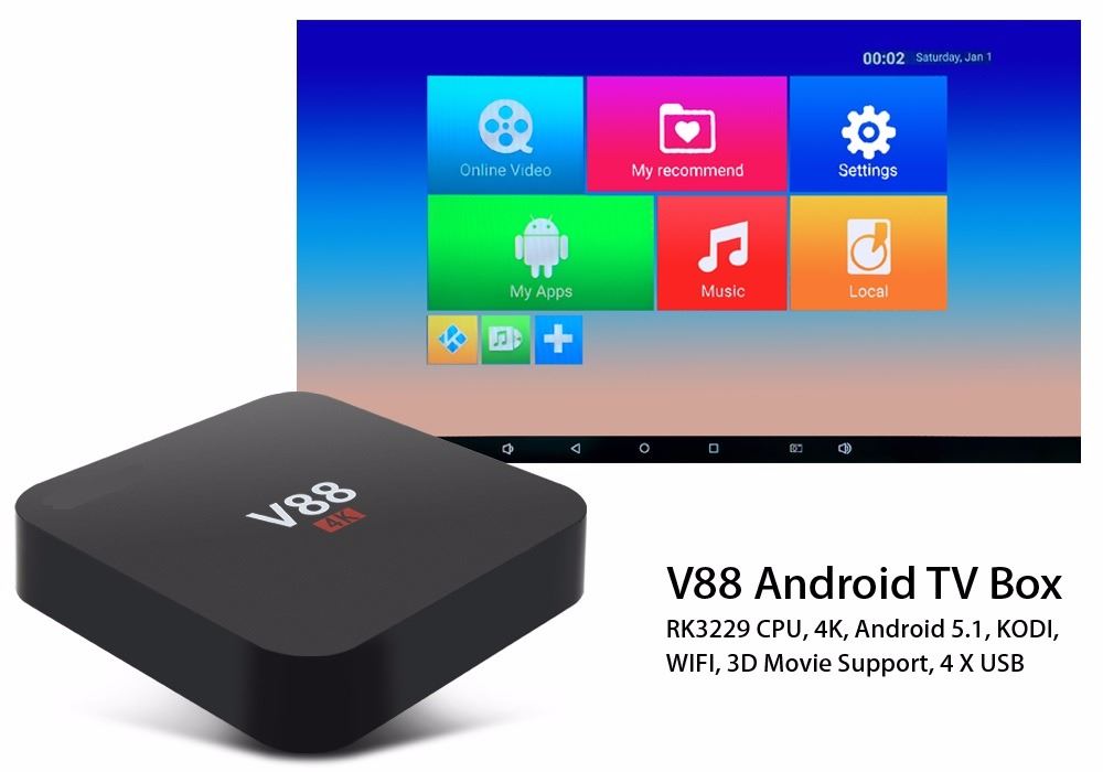 NEW 4K ANDROID TV BOX MULTIMEDIA GATEWAY