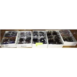 BOX OF NEW ASSORTED SUNGLASSES X5