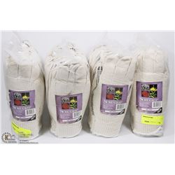 4 BUNDLES OF SURE GRIP WORK GLOVES