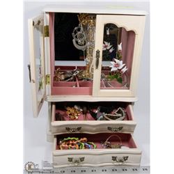 LARGE RUSTIC WOOD JEWELRY BOX