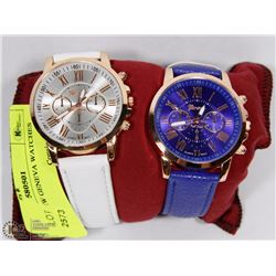 LOT OF 2 NEW GENEVA WATCHES