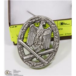 REPRODUCTION GERMAN WWII GENERAL ASSAULT BADGE