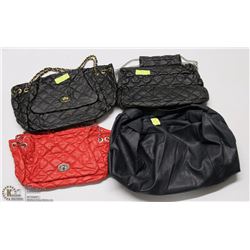 LOT OF 4 WOMENS PURSES