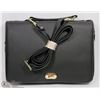Image 1 : BLACK LEATHER CROSSBODY PURSE