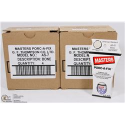 TWO BOXES OF FOUR 15ML PORC-A-FIX PORCELAIN