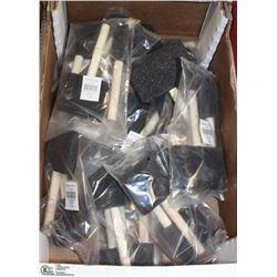 FLAT OF  VARIOUS SIZES SPONGE/ FOAM BRUSHES