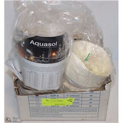 BOX OF AQUASOL PURGE DAMS
