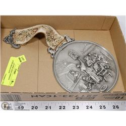 VINTAGE WMF ZINN GERMAN PEWTER MEDALLION