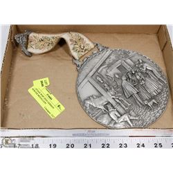 VINTAGE WMF ZINN GERMAN PEWTER MEDALLION